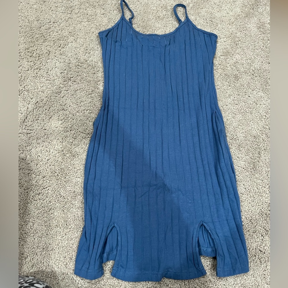 Powdered Blue Midi Dress